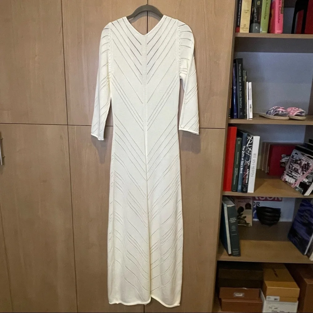 Cult Gaia “Jhene” off white knit midi dress.  NWT - Picture 4 of 7